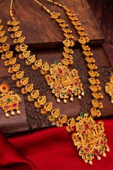antique Gold Plated Alloy necklace sets