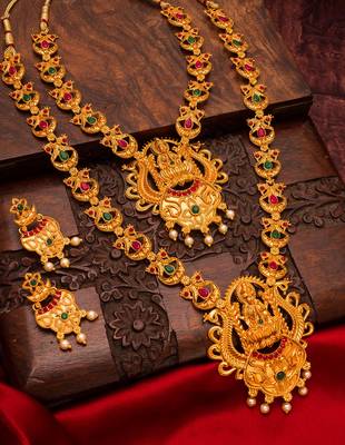 antique Gold Plated Alloy necklace sets 1
