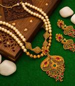 antique gold Alloy necklace sets