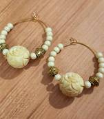 Multicolor agate hoops