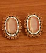 Beige studs