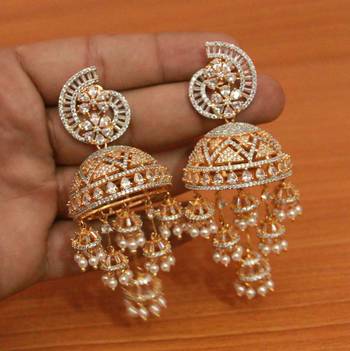 White jhumkas 1