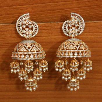 White jhumkas 2