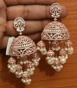 White jhumkas