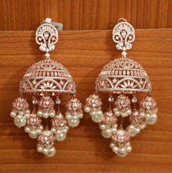 White jhumkas 2