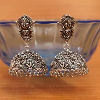 Silver jhumkas 1