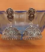 Silver jhumkas