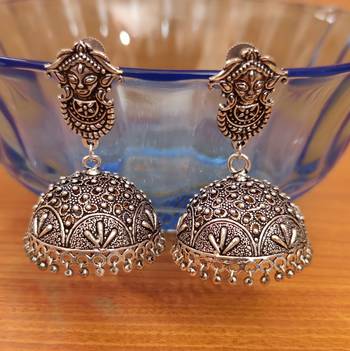 Silver jhumkas 2