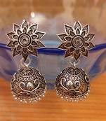 Silver jhumkas