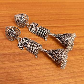 Silver jhumkas 1