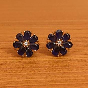 Blue studs 1