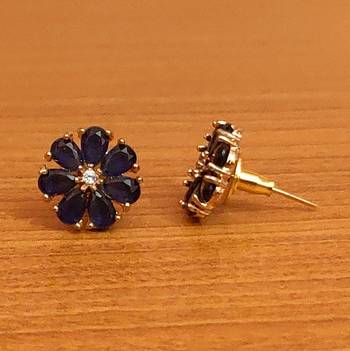 Blue studs 2