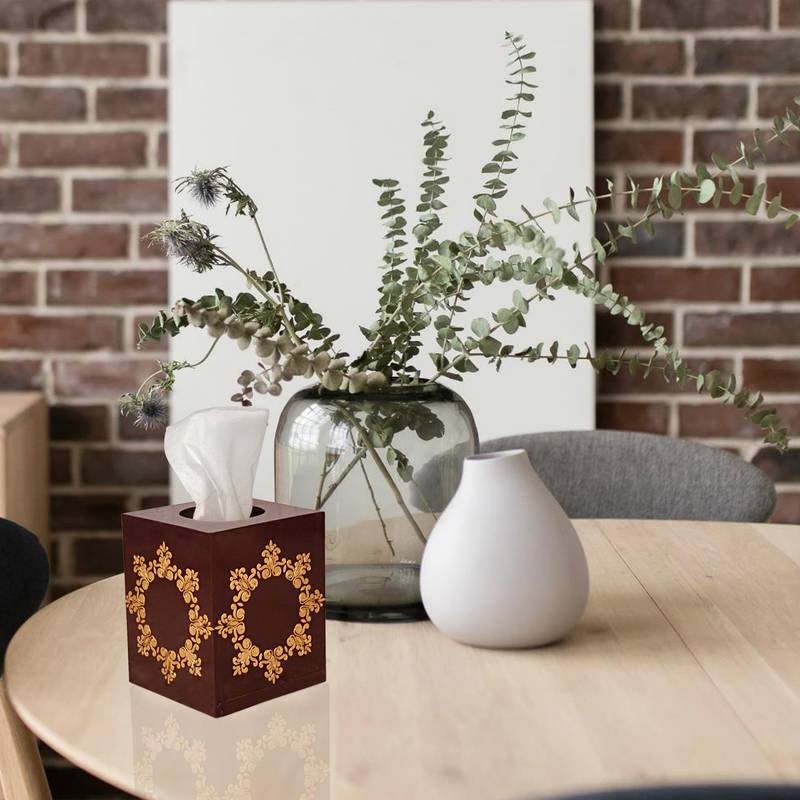Home Organizer Facial Tissue Box Cover Tissue Dispenser for Counter top Bedroom Living Room Kitchen Decor Tissue Holder