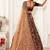 Maroon Zari, Sequins and Thread Embroidered velvet Semi Stitched bridal lehenga
