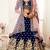 Alluring Navy-blue Zari, Sequins and thread embroidered Velvet Fabric Lehenga choli for bridal