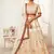 Marvelous Off-white Zari, Sequins and Thread Embroidered art Silk fabric designer lehenga choli for wedding