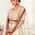 Marvelous Off-white Zari, Sequins and Thread Embroidered art Silk fabric designer lehenga choli for wedding