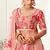 Hypnotizing Pink Zari, Sequins and Thread Embroidered Designer Net fabric lehenga choli