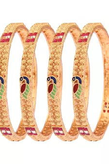 9blings Yellow pearl bangles-and-bracelets