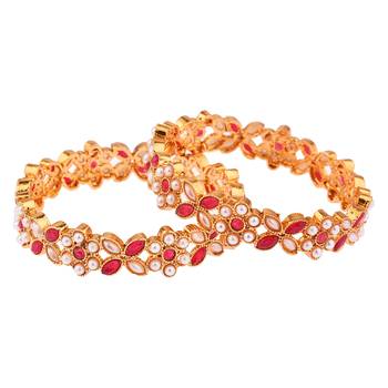 Red pearl bangles-and-bracelets 3
