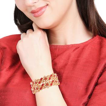 Red pearl bangles-and-bracelets 4