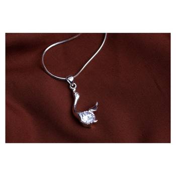 Silver cubic zirconia pendants 2