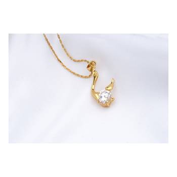 Gold cubic zirconia pendants 2