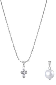 Silver cubic zirconia pendants