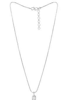 Silver cubic zirconia pendants