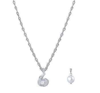 Silver cubic zirconia pendants 1