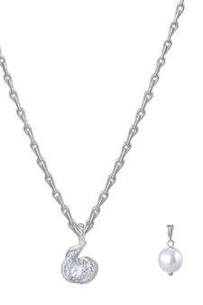 Silver cubic zirconia pendants
