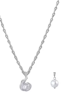 Silver cubic zirconia pendants