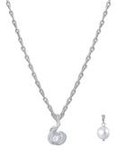 Silver cubic zirconia pendants