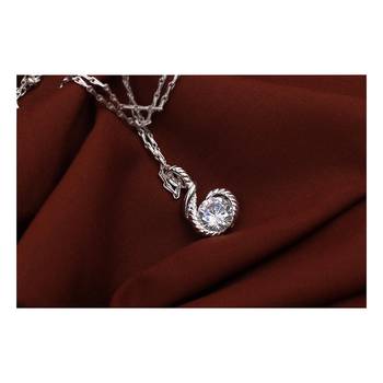 Silver cubic zirconia pendants 2