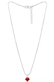 Silver cubic zirconia pendants