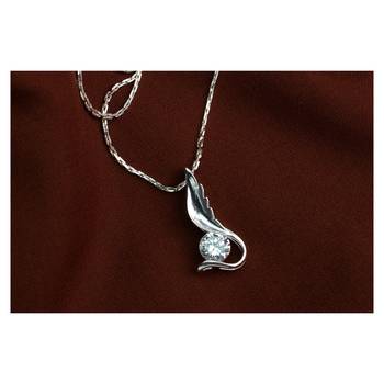 Silver cubic zirconia pendants 1
