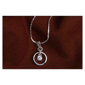 Silver cubic zirconia pendants 1