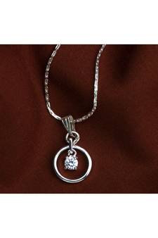 Silver cubic zirconia pendants