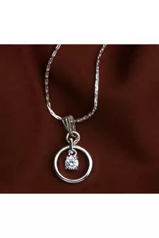 Silver cubic zirconia pendants