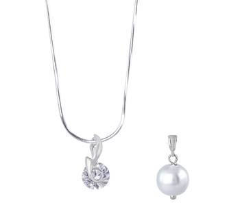 Silver cubic zirconia pendants 1