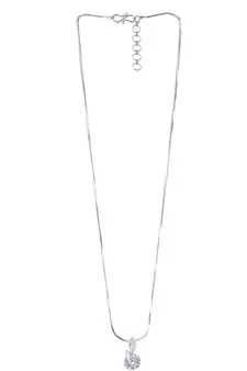 Silver cubic zirconia pendants