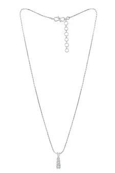 Silver cubic zirconia pendants