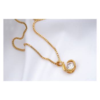 Gold cubic zirconia pendants 2
