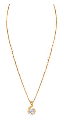 Gold cubic zirconia pendants 4