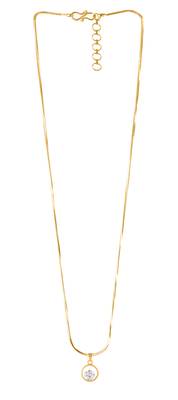 Gold cubic zirconia pendants 3