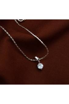 Silver cubic zirconia pendants