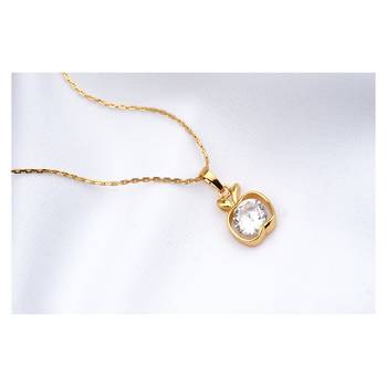 Gold cubic zirconia pendants 2
