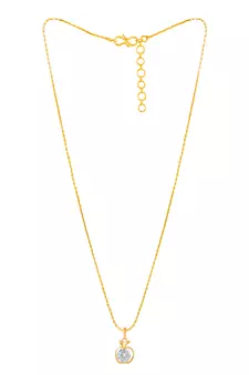 Gold cubic zirconia pendants
