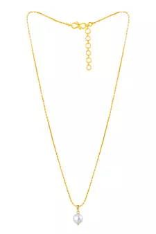 Gold cubic zirconia pendants