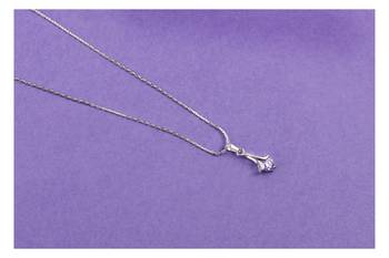 Silver cubic zirconia pendants 1